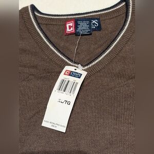 Chaps Brown Men's Sweater. 90's. XL. NWT.